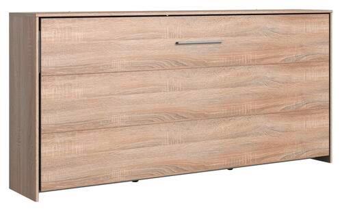 Schrankbett Mit Lattenrost 90x200 Juist, Eiche Dekor - Eichefarben, KONVENTIONELL, Holz/Holzwerkstoff (90/200cm) - MID.YOU