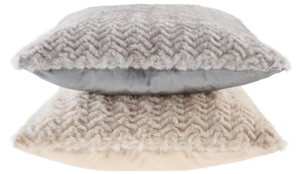ZIERKISSEN OTTAWA - Beige, MODERN, Textil (45/45cm) - Luca Bessoni
