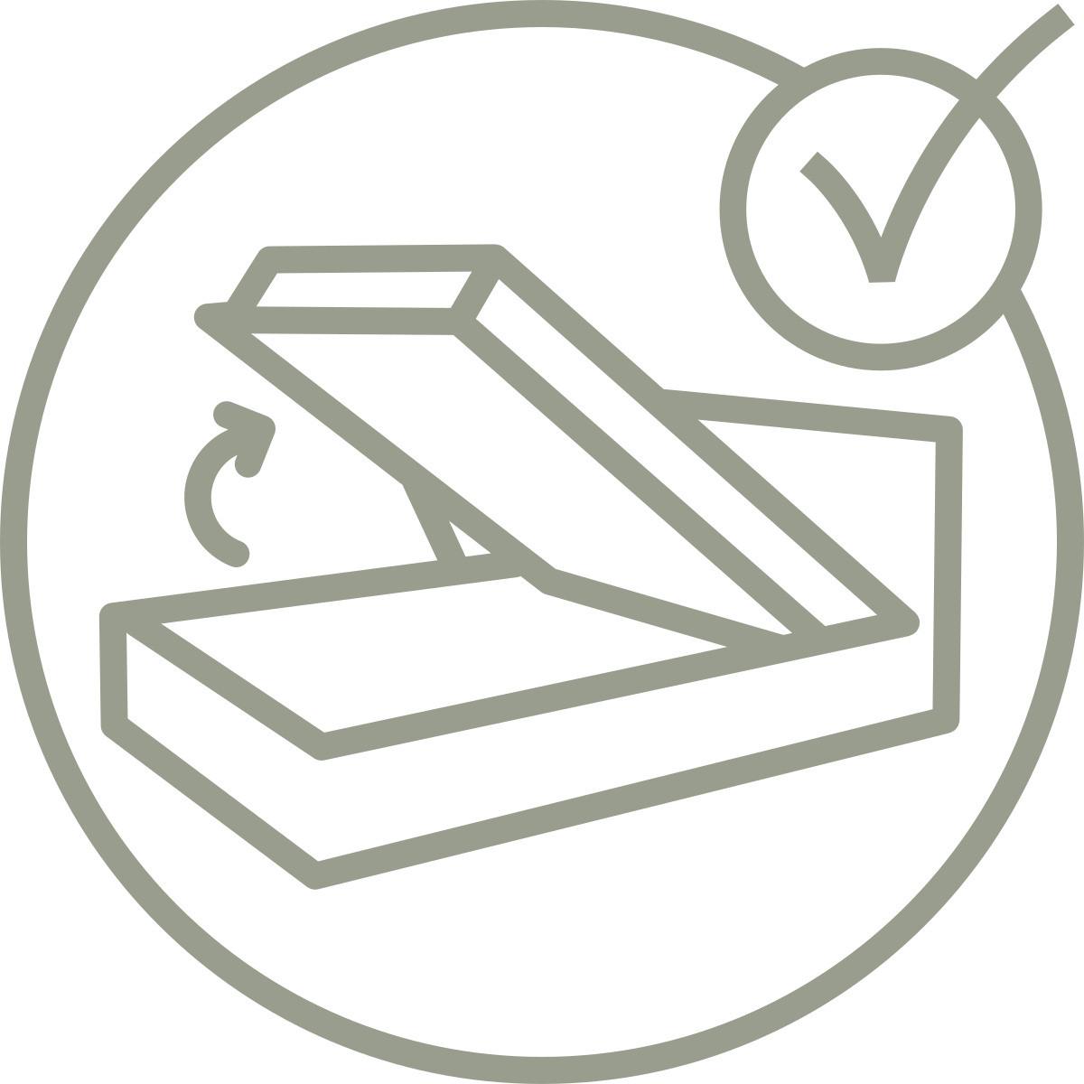 Čalúnená posteľ LESIA 180x200cm, poťah sivý - sivá/biela, Konventionell, kompozitné drevo/textil (180/200cm)