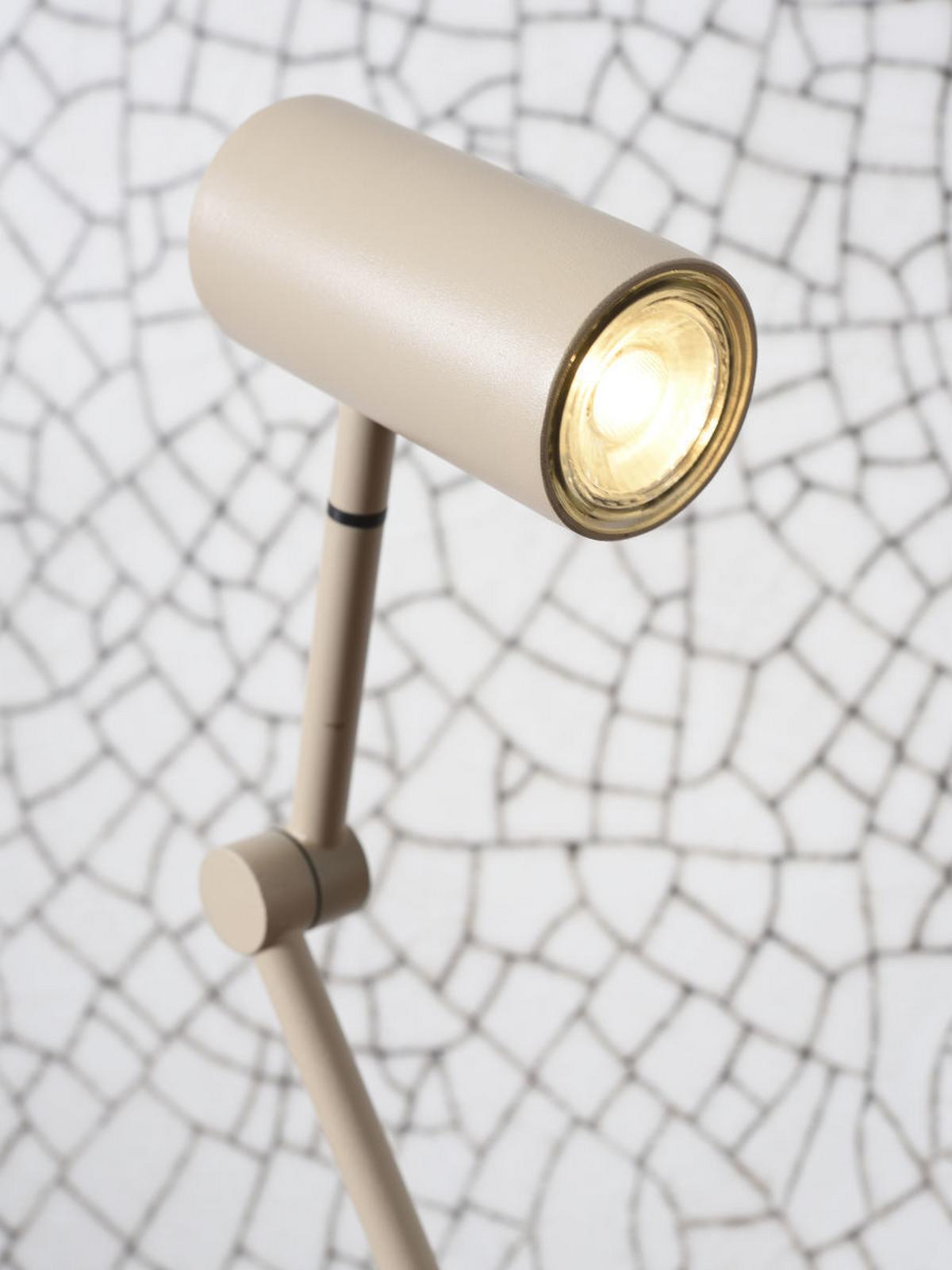 Stehlampe Montreux Sandfarben Mit Flexarm - Sandfarben, Basics, Metall (22/134/0,8cm) - It's about Romi