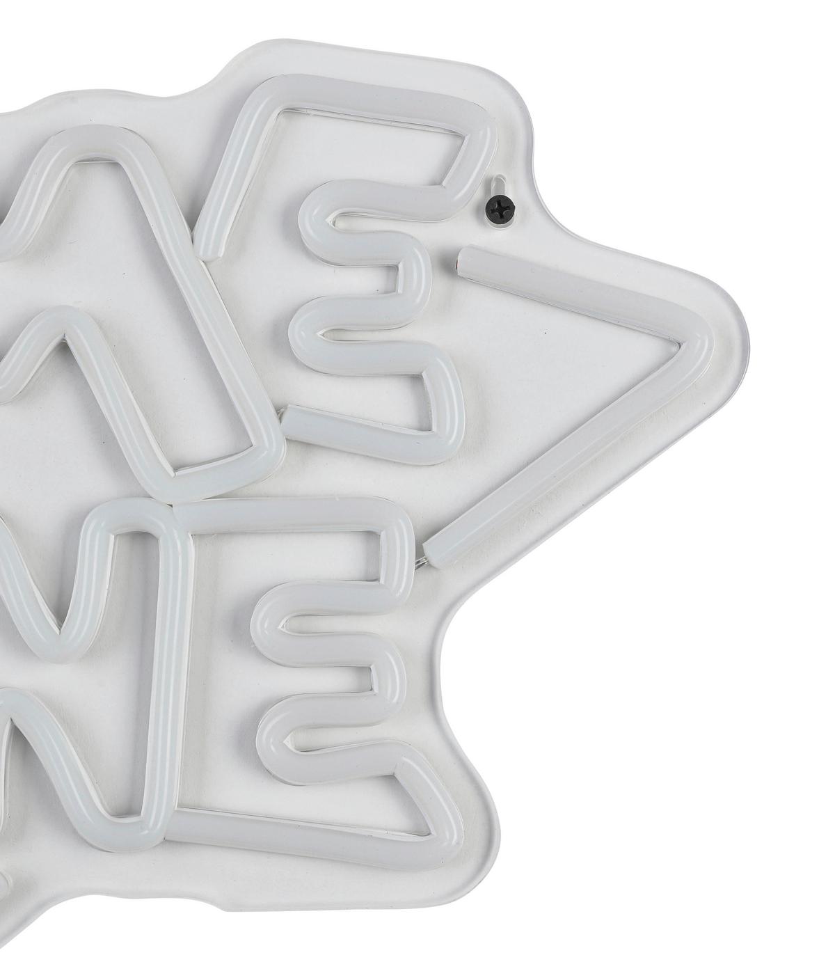 Led-dekoleuchte Lester - Transparent/Weiß, KONVENTIONELL, Kunststoff (40/32/1cm) - Luca Bessoni