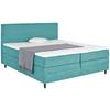 Boxspringbett mit Topper + Bettkasten 180x200cm Kleopatra - Türkis, KONVENTIONELL, Holz/Holzwerkstoff (180/200cm) - Ondega