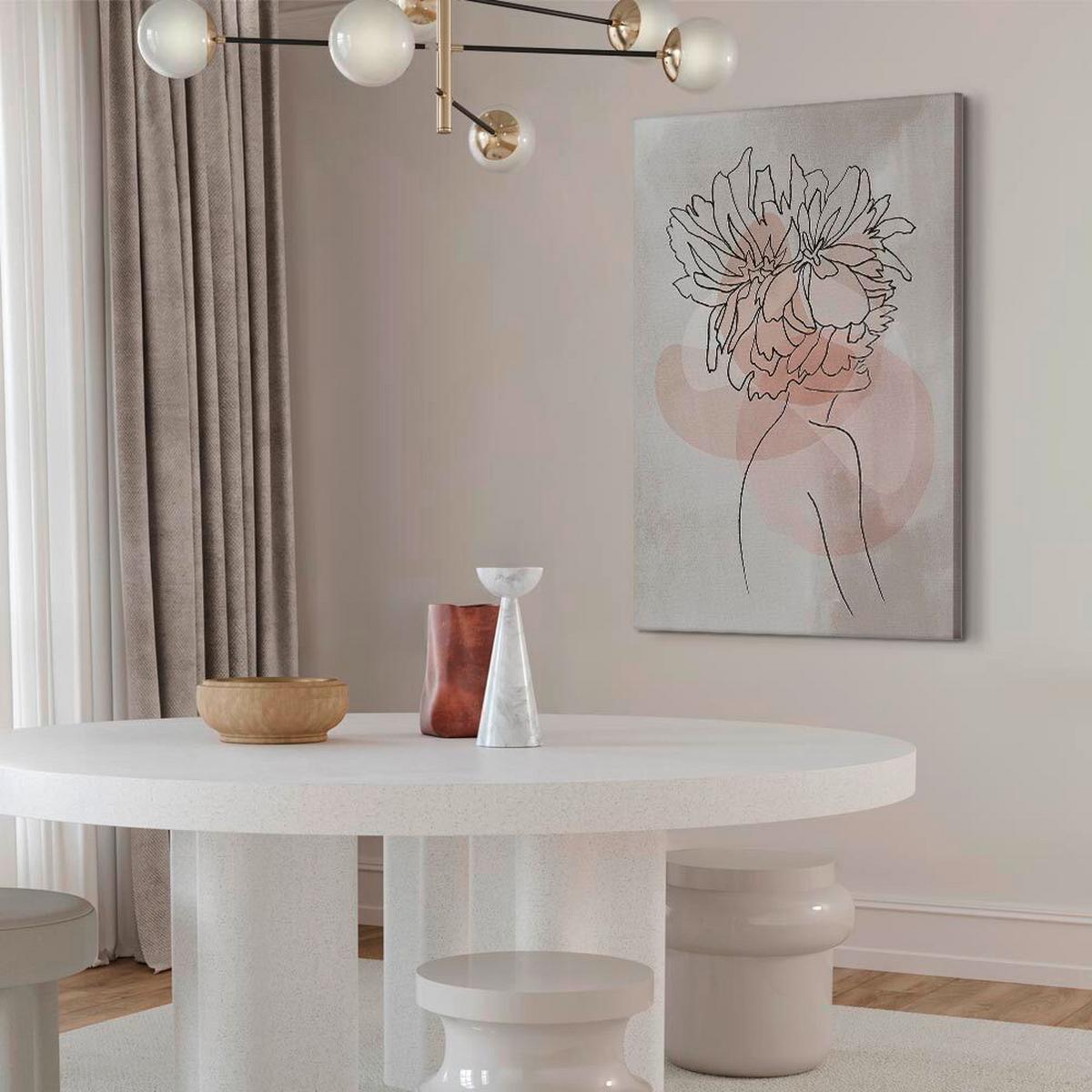 Leinwandbild Beige Greige B: 40 cm - Greige/Beige, Basics, Holzwerkstoff/Textil (40/60/1.2cm) - artgeist