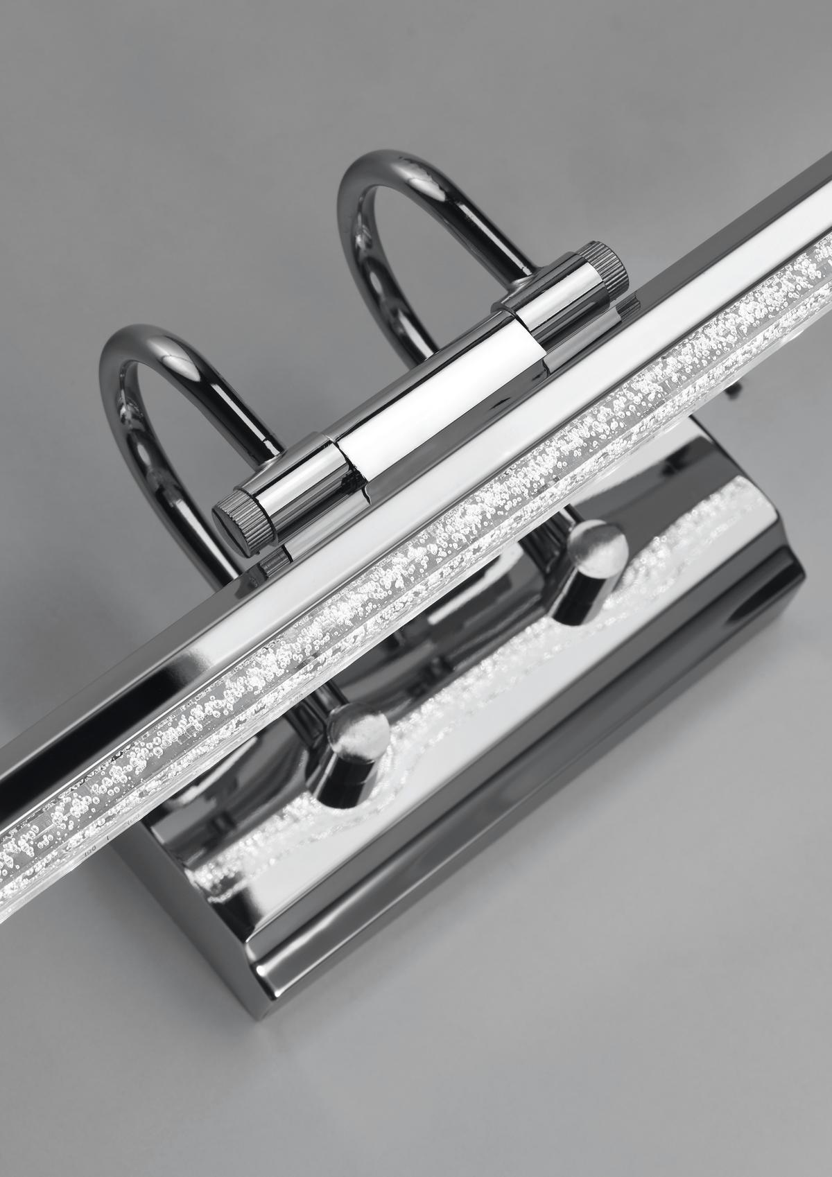 Bilderleuchte Gizel - Chromfarben, Design, Metall (12/40/11cm)