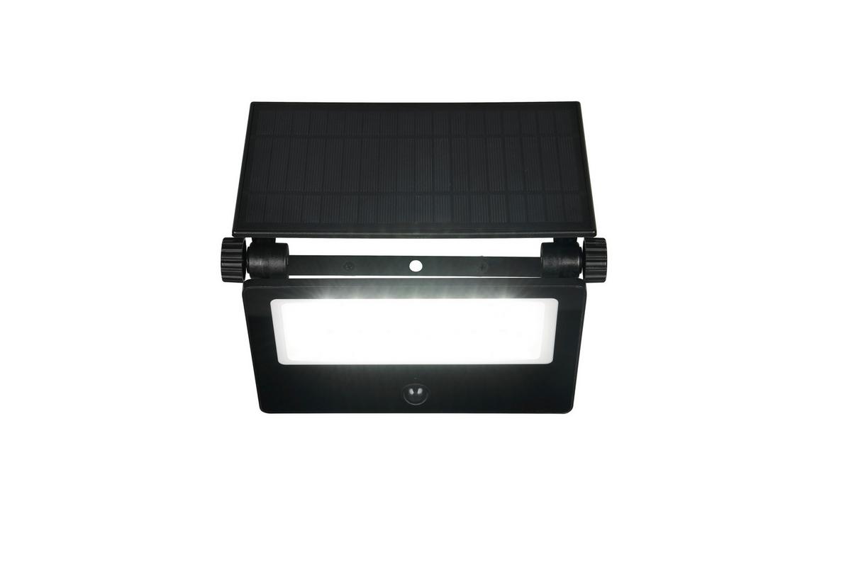 AUßENWANDLEUCHTE Touch On/Off, 3000-6000K - Schwarz/Weiß, Design, Glas/Metall (20,5/17,5/15,5cm)