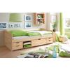 Stauraumbett Echtholz Massiv 90x200 Marlies, Kiefer Natur - Kieferfarben, MODERN, Holz (90/200cm) - MID.YOU