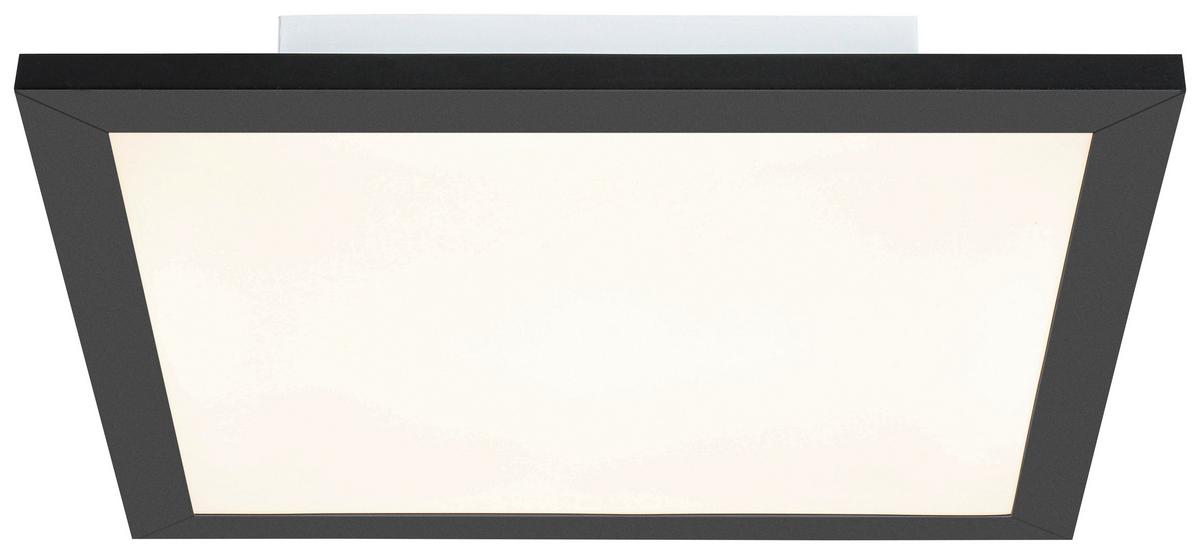 STROPNÍ LED SVÍTIDLO JUO - bílá/černá, Moderní, kov/plast (30/30/5,5cm) - Mömax