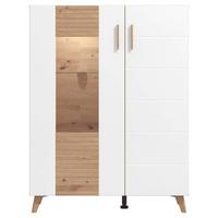 Vitrin Bretagne 2 Ajtó - tölgyfa színű/fehér, Modern, faalapú anyag (96/125,5/35cm) - Best Price