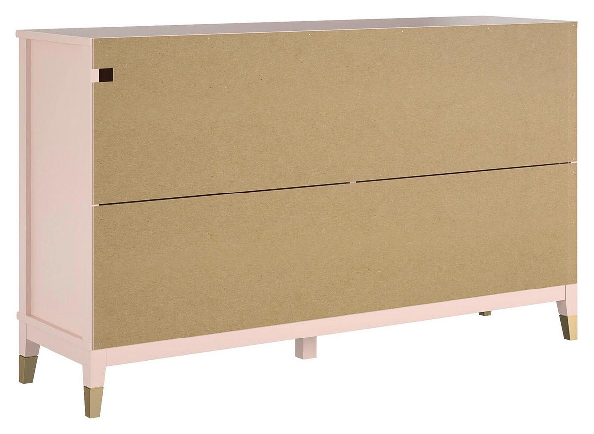 Kommode Westerleigh Rosa 145 Cm - Rosa/Bronzefarben, Design, Holzwerkstoff (145/85/41cm) - MID.YOU