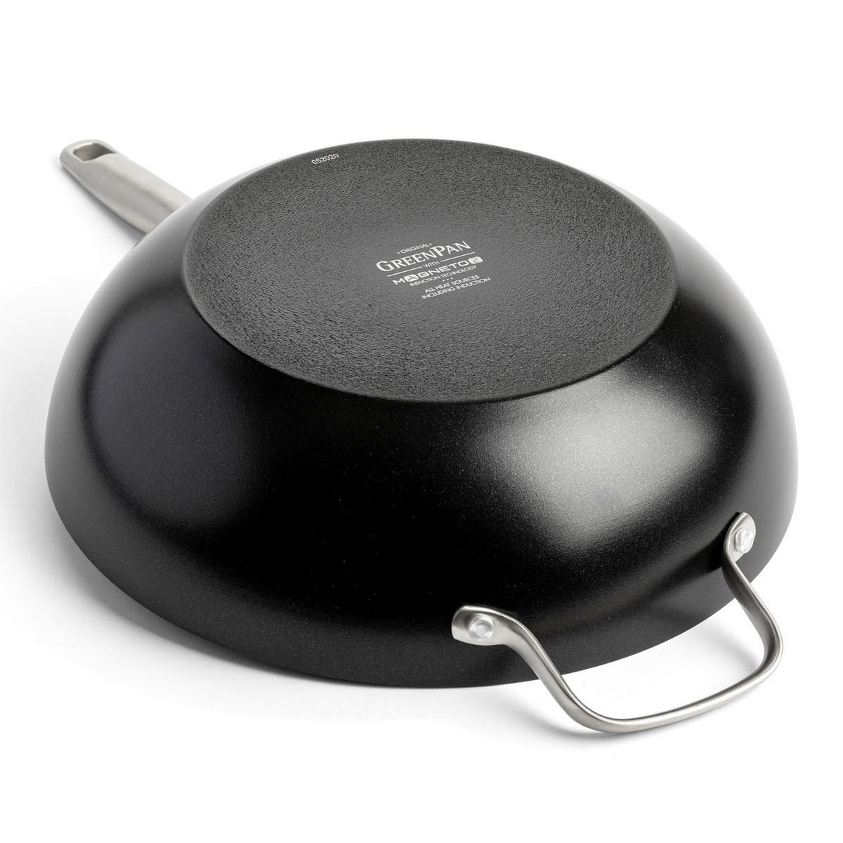 Wokpfanne Copenhagen Schwarz D: 30 Cm - Schwarz, Basics, Metall (30cm) - GreenPan