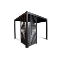 Boční stěna k altánu MIRADOR ZUBEHÖR ANTHRAZIT - antracitová, Moderní, kov (123,5/240/10cm) - Gardenson