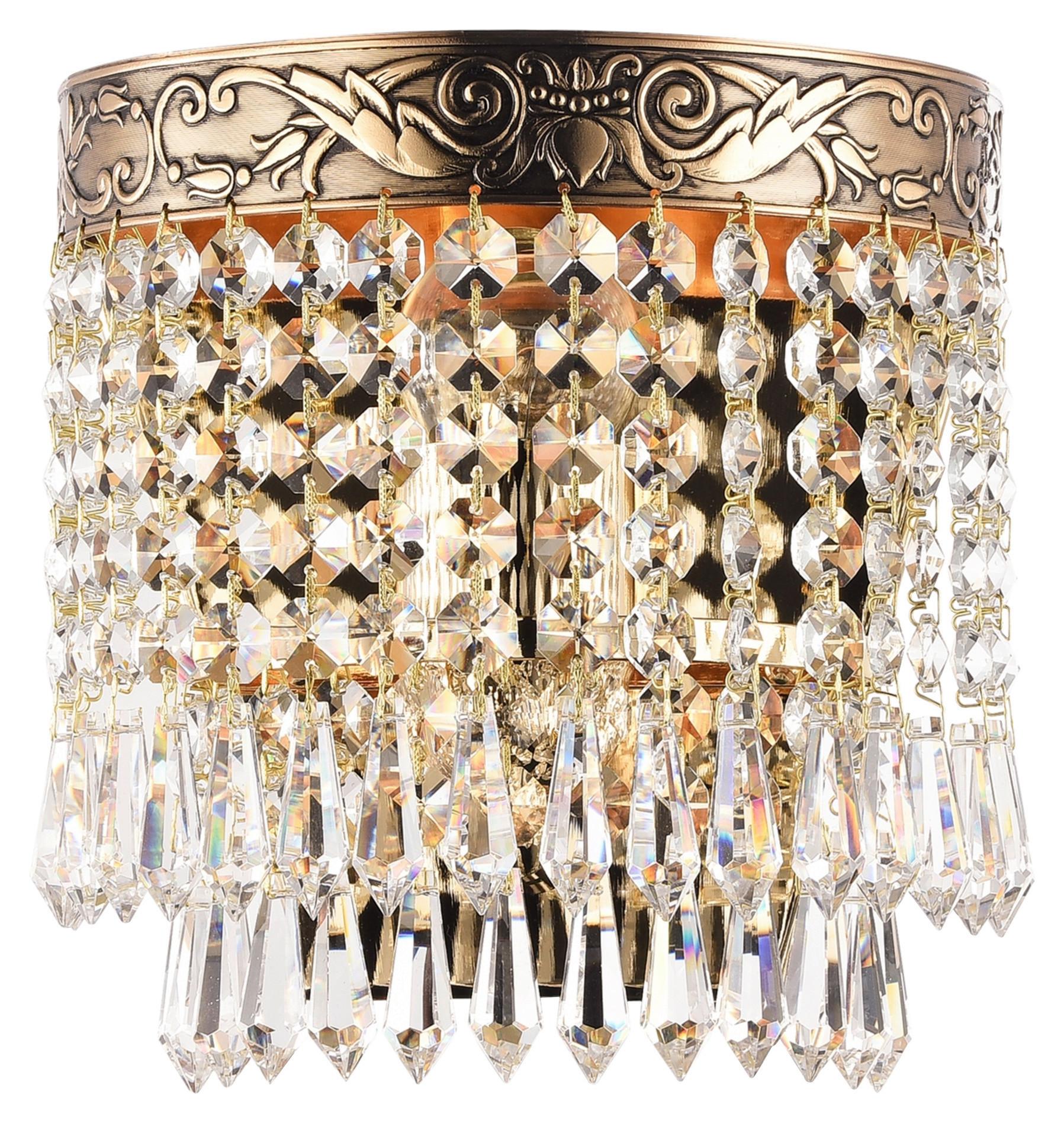 Wandleuchte Palace - Goldfarben, Basics, Glas/Metall (17/18,4/11,9cm) - MAYTONI