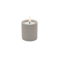 LED sviečka KAREN - sivobéžová, Modern, parafín/plast (6/6,5cm) - Mömax
