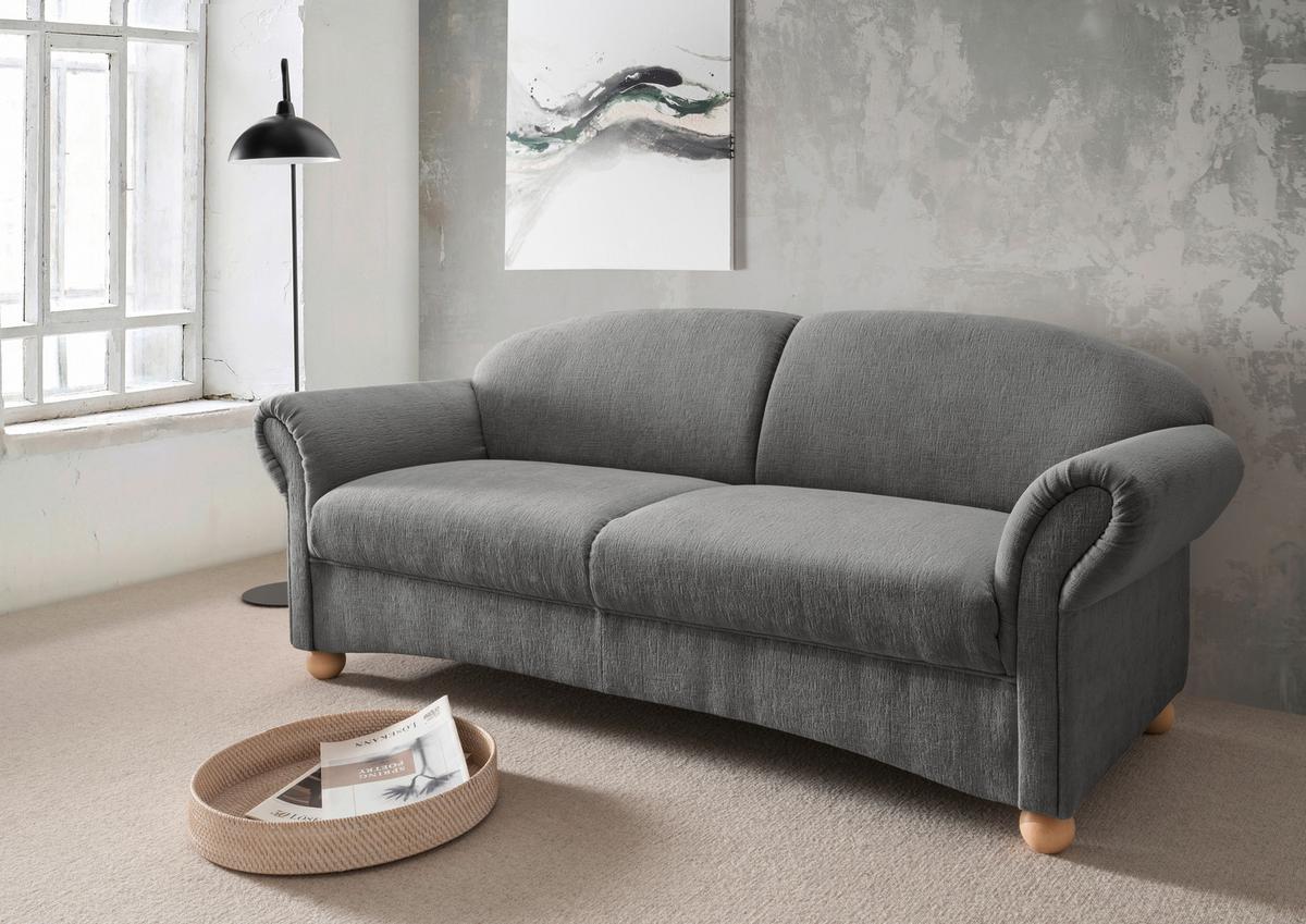 2-sitzer-sofa Torello Graubraun B: 198cm - Wildeiche/Graubraun, KONVENTIONELL, Textil (151/94/80cm) - Livetastic