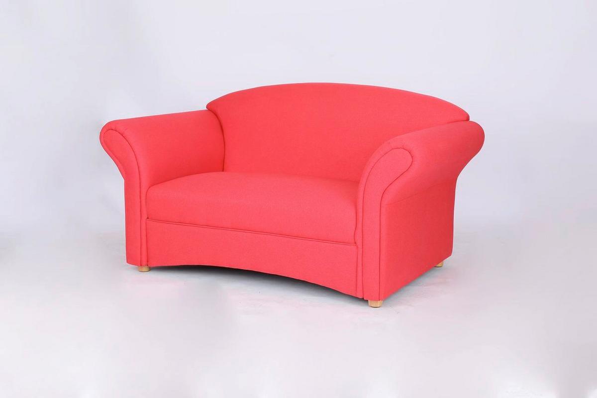 2-Sitzer Loretta rosa, ca. 204x83x85 cm - Rosa, Basics, Holz/Textil (204/83/85cm)