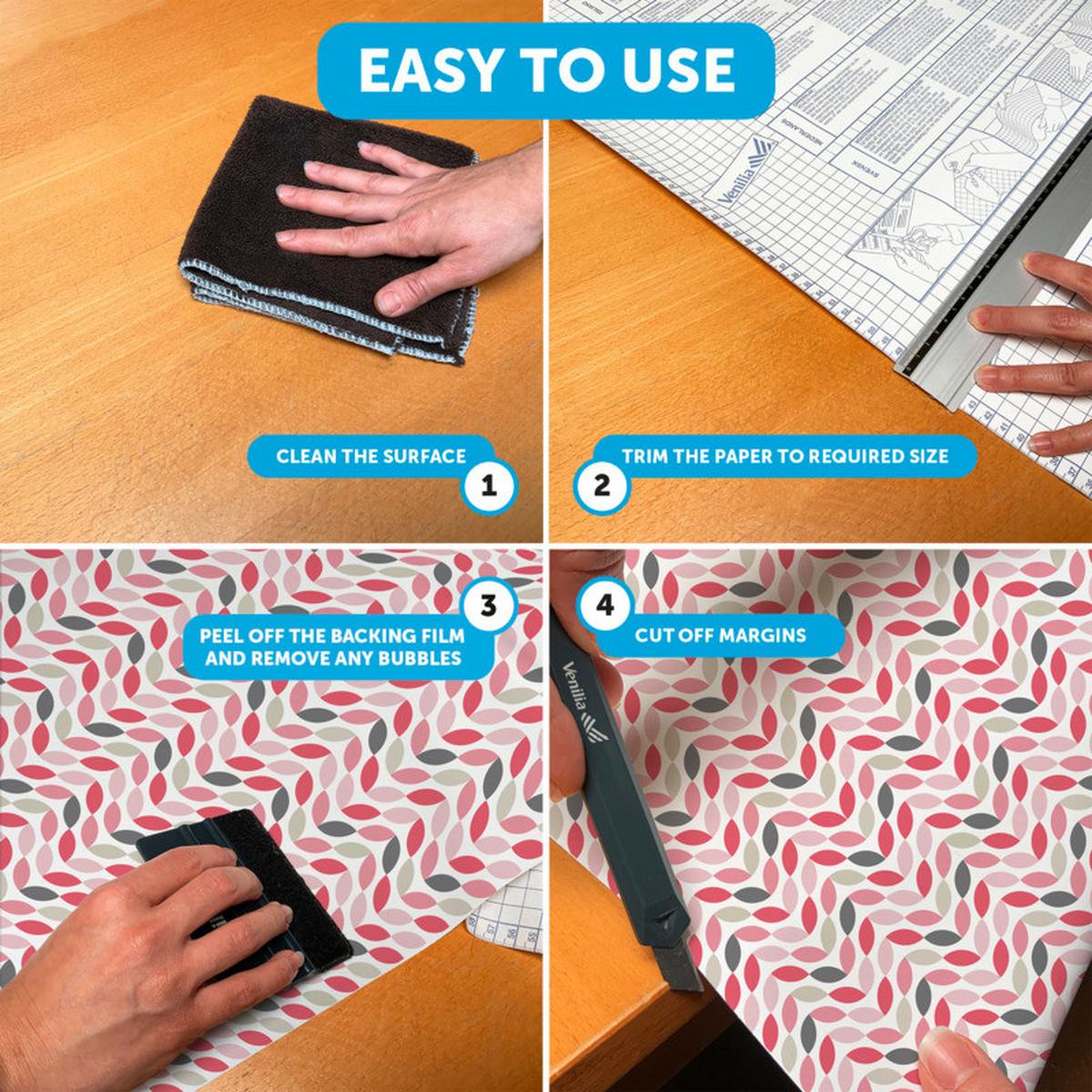 Klebefolie Blütenblätter Multicolor Petals 45x200 Cm - Multicolor/Rosa, Basics (45/200cm)