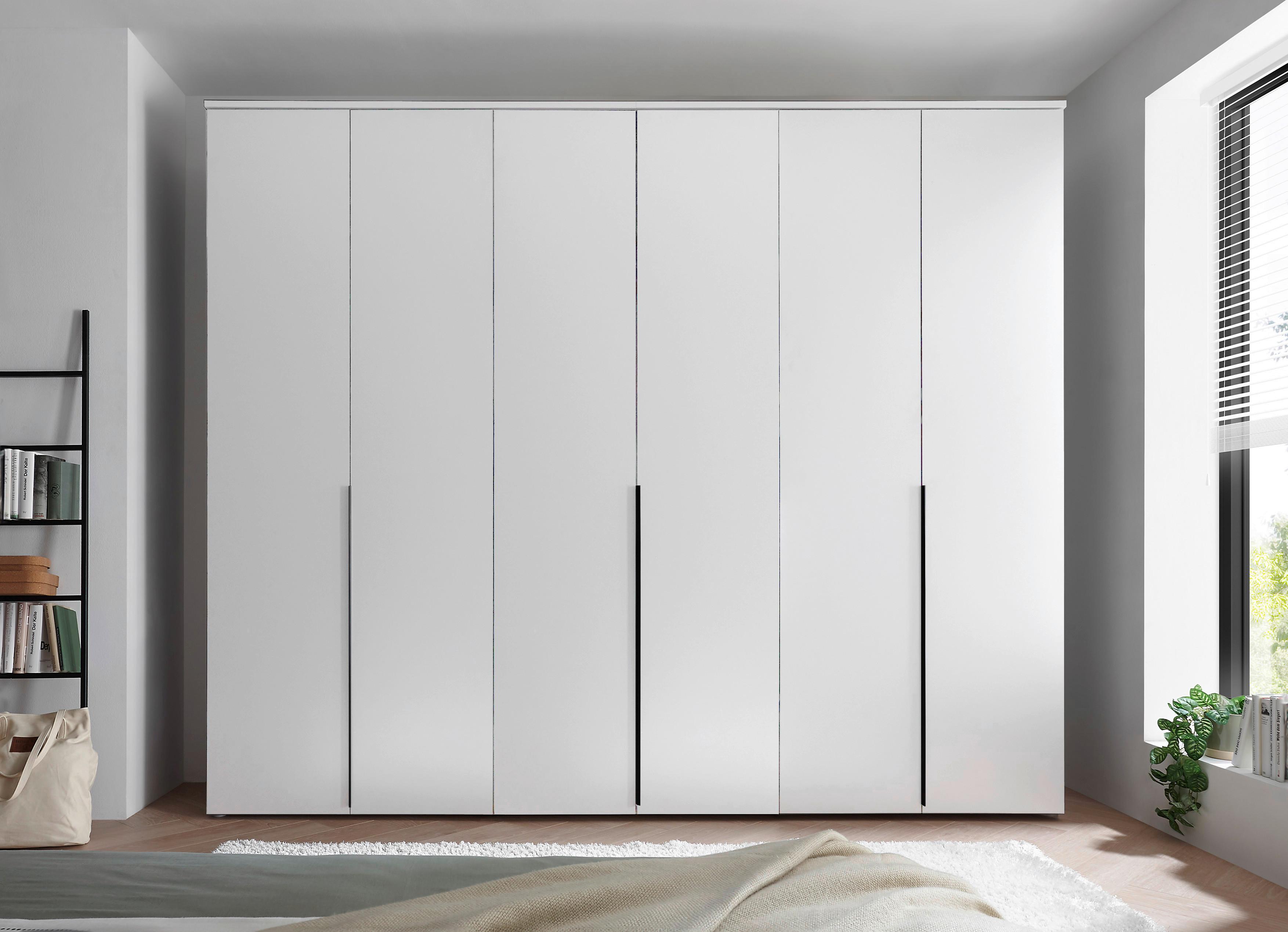 Drehtürenschrank 270 cm Kevo Weiß - Weiß, MODERN, Holzwerkstoff (270/225/52cm) - Livetastic