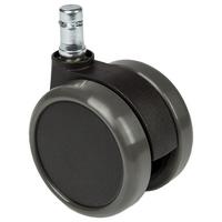 Bürostuhlrollen Rolo Schwarz Ø 6,5 cm 5er-Set - Schwarz, Basics, Kunststoff/Metall (5/7/6,5cm) - MID.YOU