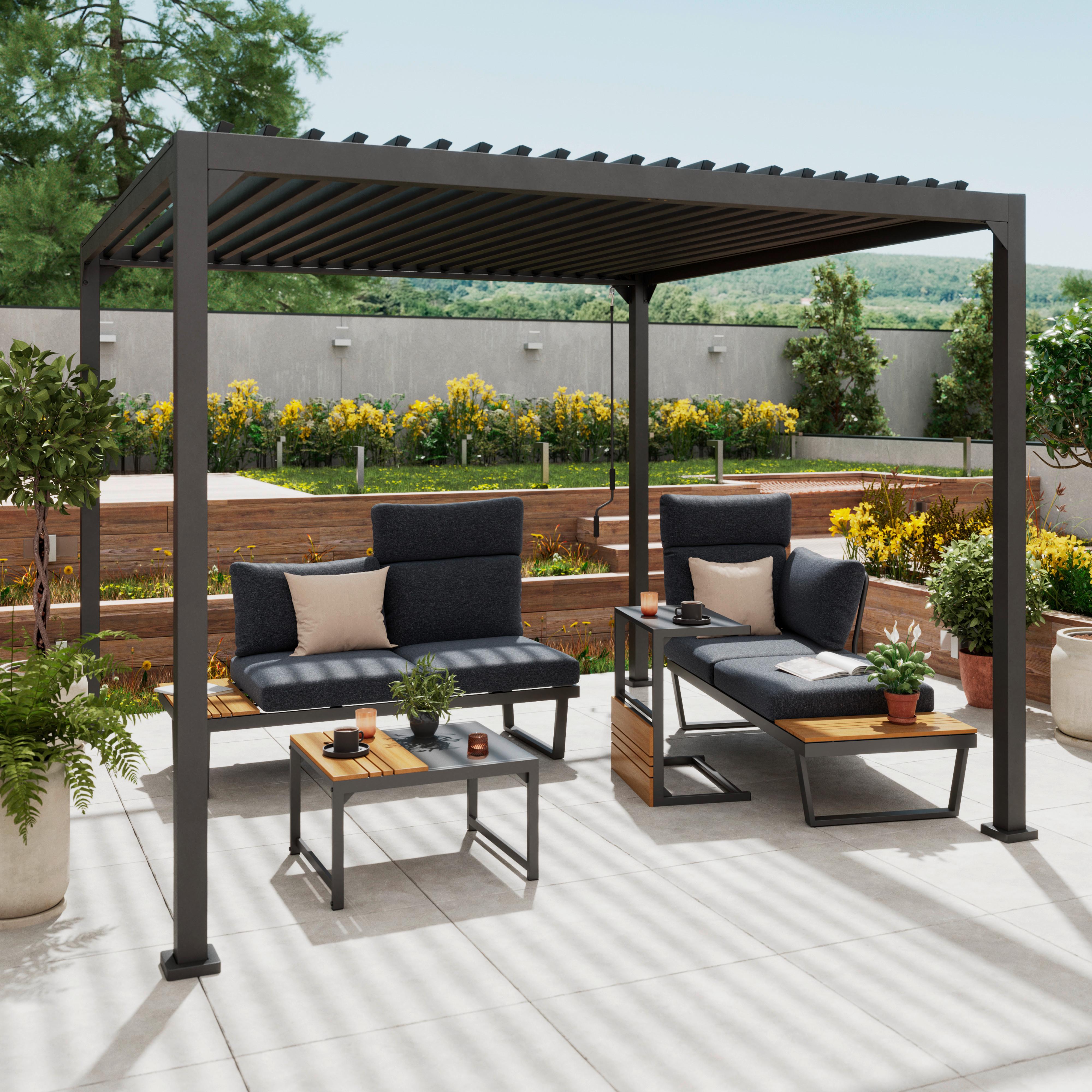 Pavillon 3x3 m Lima wetterbeständig