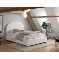 KINDER-/JUNIORBETT Moon Weiß 140x200cm - Naturfarben/Weiß, ROMANTIK / LANDHAUS, Holz/Textil (140/200cm) - Vipack