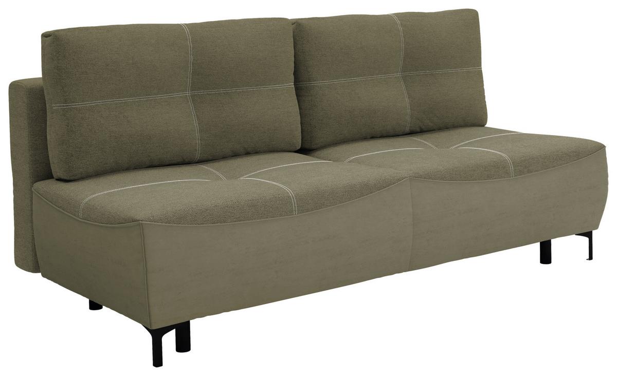 Schlafsofa Wendy - Schwarz/Weiß, Design, Textil (197/94/96cm) - MID.YOU