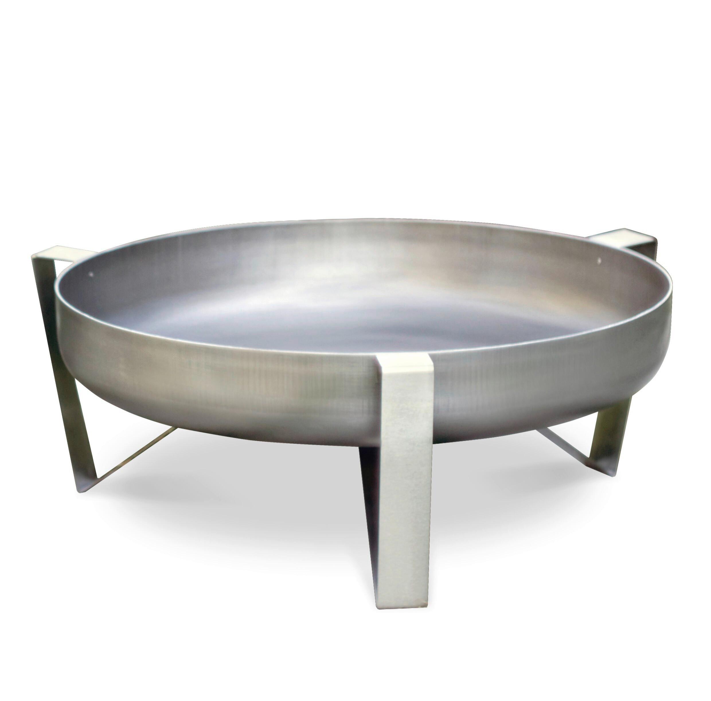 Feuerschale Woma XXL, Edelstahl - Edelstahlfarben, Basics, Metall (67,5/66,5/25cm)