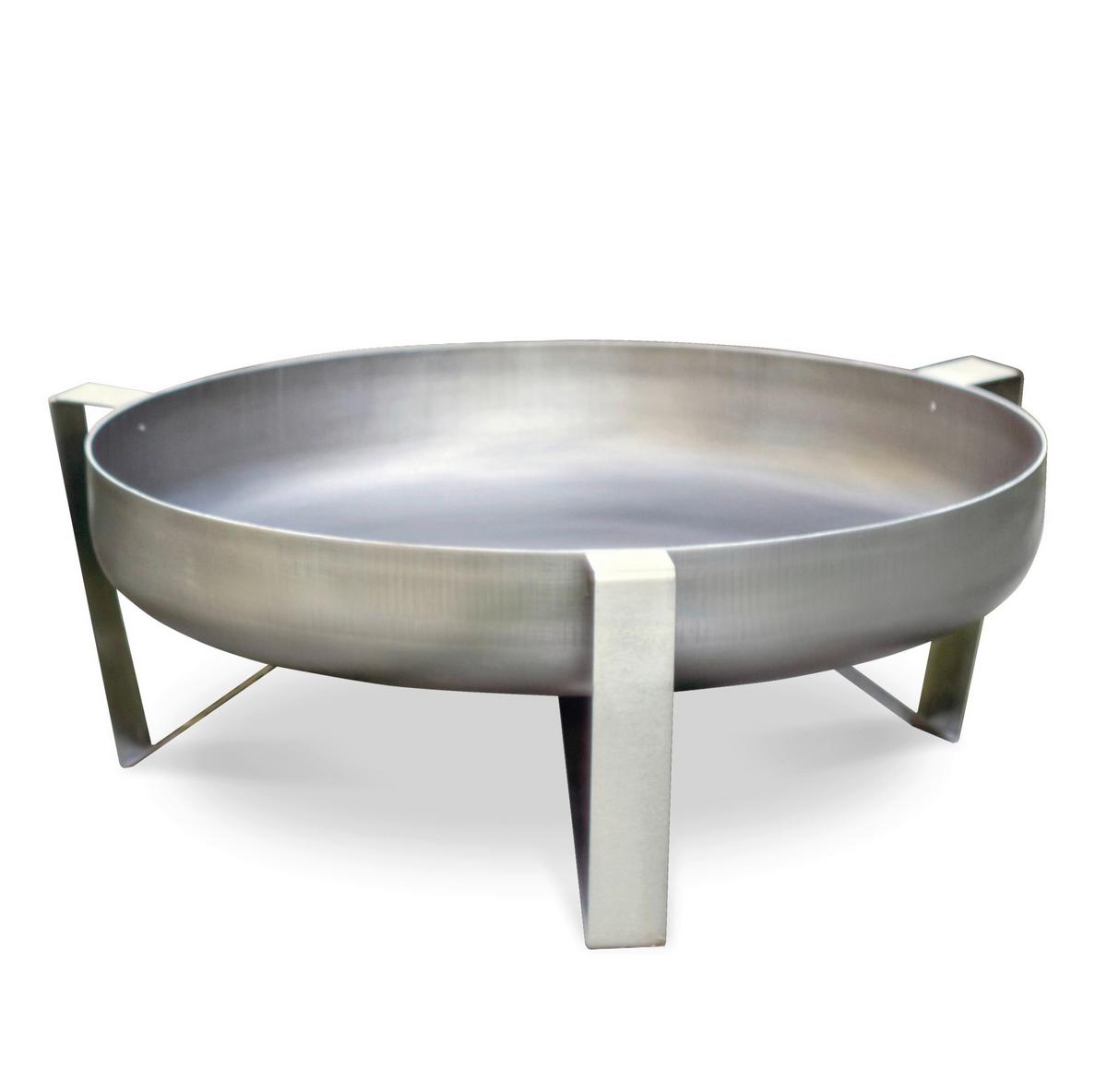 Feuerschale Woma XXL, Edelstahl - Edelstahlfarben, Basics, Metall (67,5/66,5/25cm)