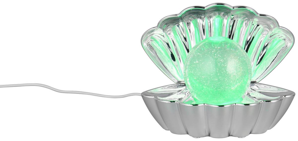 LED-Dekoleuchte Shelly - Chromfarben, Basics, Kunststoff/Metall (17,5/14,5/12,5cm) - Luca Bessoni