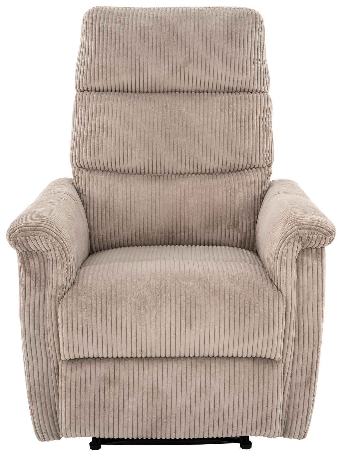 Relaxsessel Xeno Hellbraun B: 78 Cm - Hellbraun/Schwarz, Design, Textil/Metall (78/108/89cm) - Livetastic