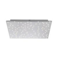 Led-deckenleuchte Sparkle L: 45 Cm Dimmbar M. Fernbedienung - Silberfarben, Design, Metall (45/45/5cm)