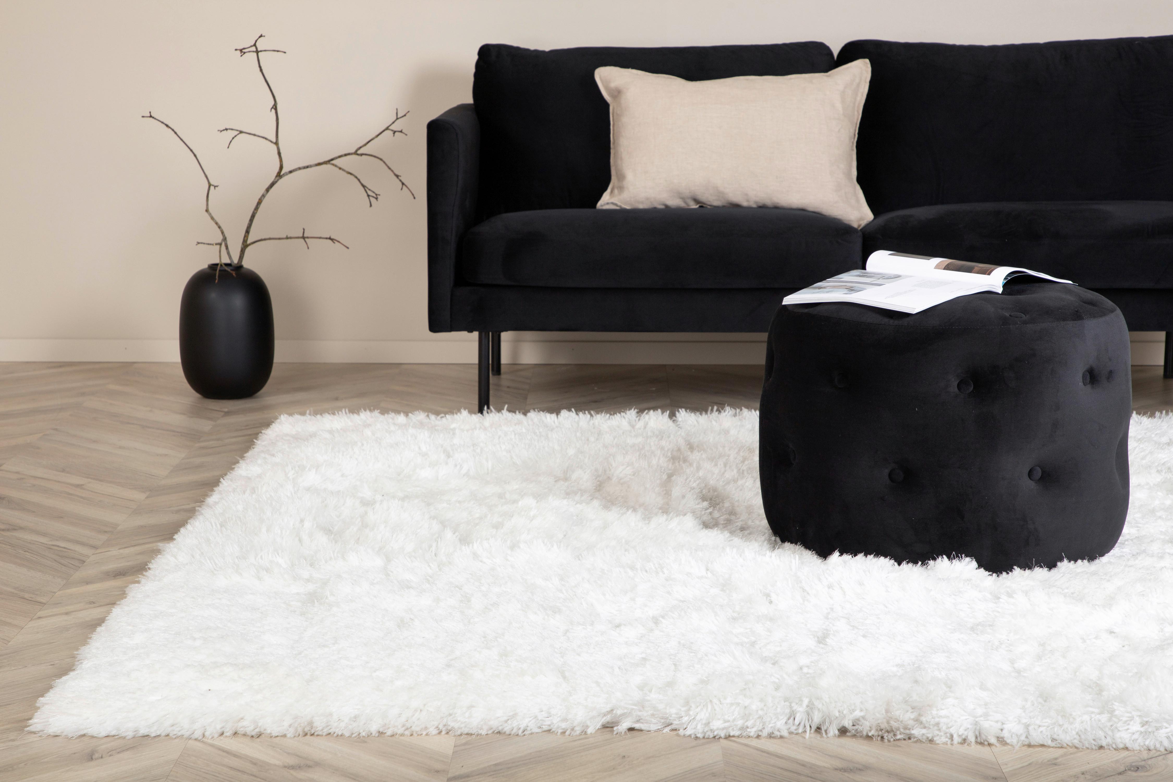 Hochflorteppich Weiß Grace 200x300 cm - Weiß, LIFESTYLE, Textil (200/300cm) - P & B