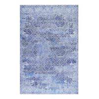 Webteppich Grace Blau/silberfarben 190x290 Cm - Blau/Silberfarben, Design, Textil (190/290cm) - WECON HOME