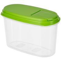 Schüttdose Vito ca. 1 L, mit Klapp- und Streuöffnung - Blau/Transparent, KONVENTIONELL, Kunststoff (18,5/9,5/11,7cm)