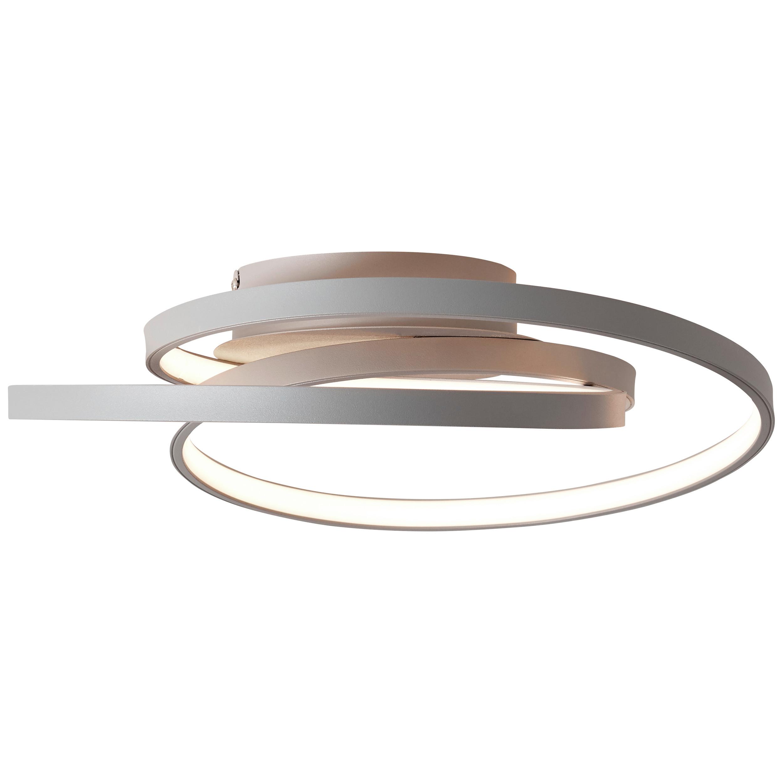 Led-deckenleuchte G96894/22 Labyrinth - Grau, KONVENTIONELL, Glas/Metall (40/13cm) - Brilliant