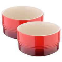 sada zapékacích misek ELISA - S - 2PCS - červená, Konvenční, keramika - Mömax