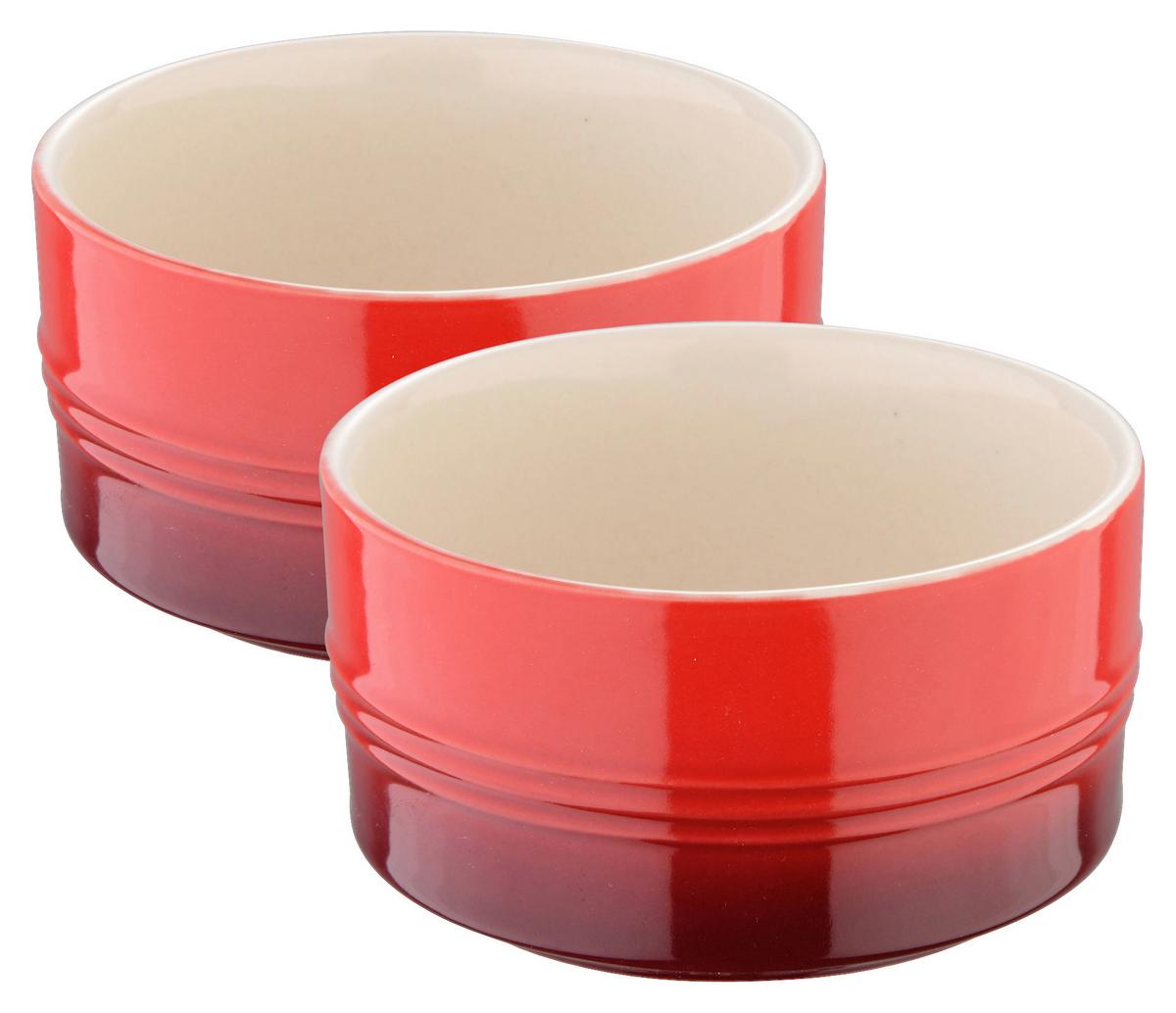 sada zapékacích misek ELISA - S - 2PCS - červená, Konvenční, keramika - Mömax