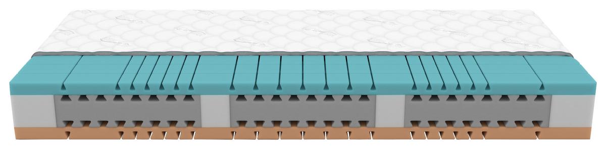 Komfortschaummatratze Casa 80x200 cm H2+h3 H: 24 cm - Weiß, Textil (80/200cm) - Primatex Deluxe