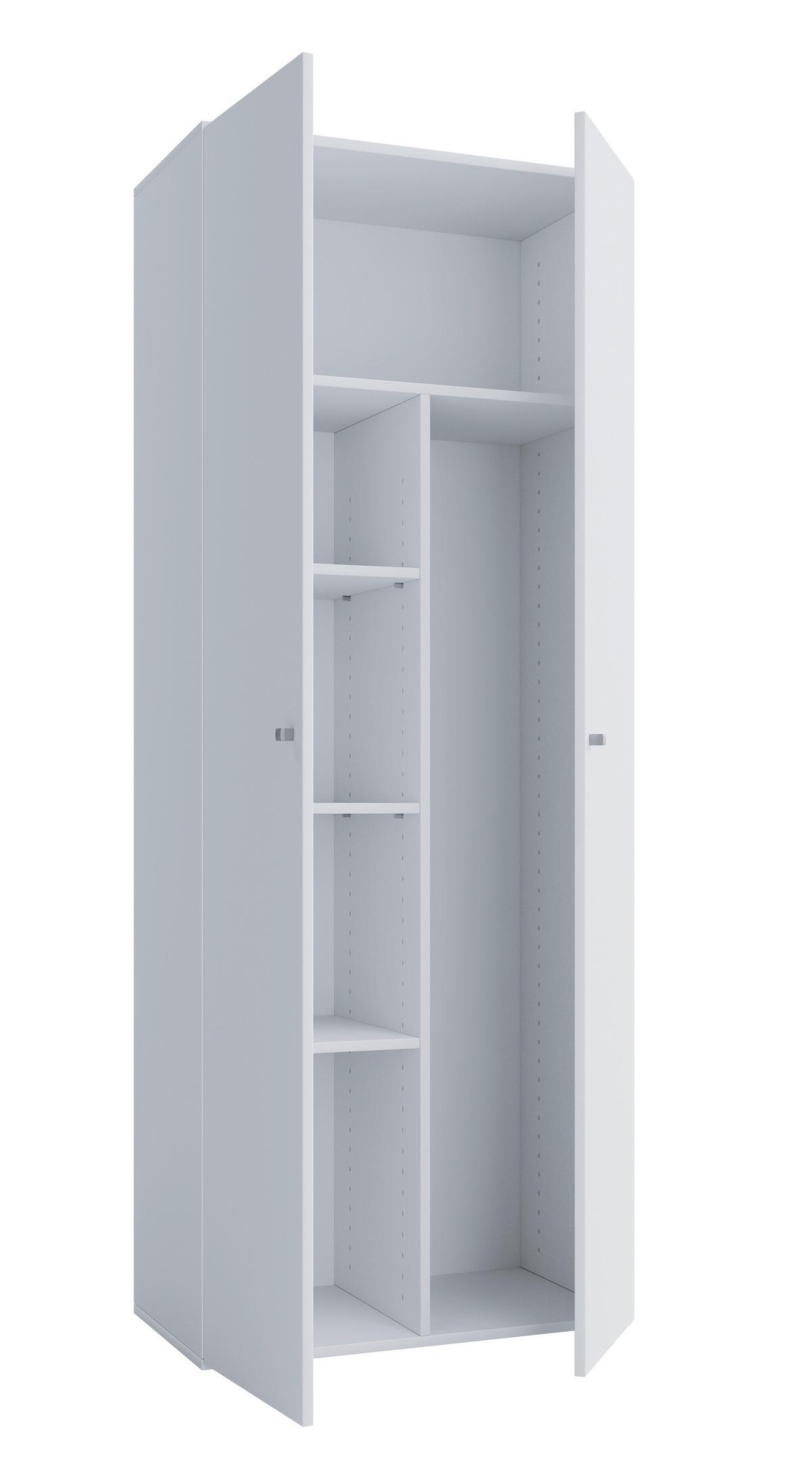 Mehrzweckschrank Vandool Weiß BxH: 70x178 cm - Weiß, Basics, Holzwerkstoff (70/178/40cm) - MID.YOU