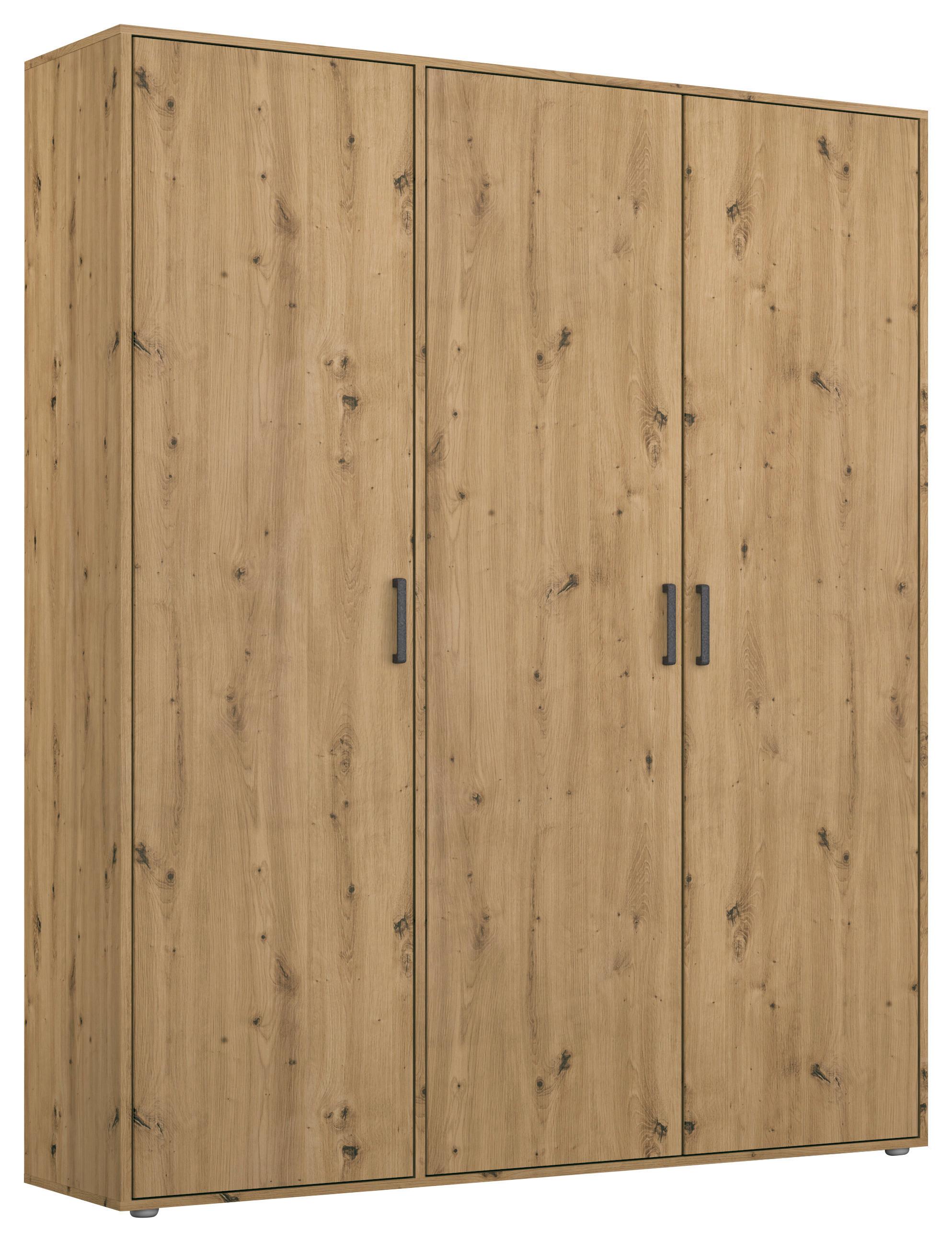Drehtürenschrank 140 cm Voyager Eiche Artisan - Eiche Artisan, MODERN, Holzwerkstoff (140/194/53cm) - Rauch Möbel