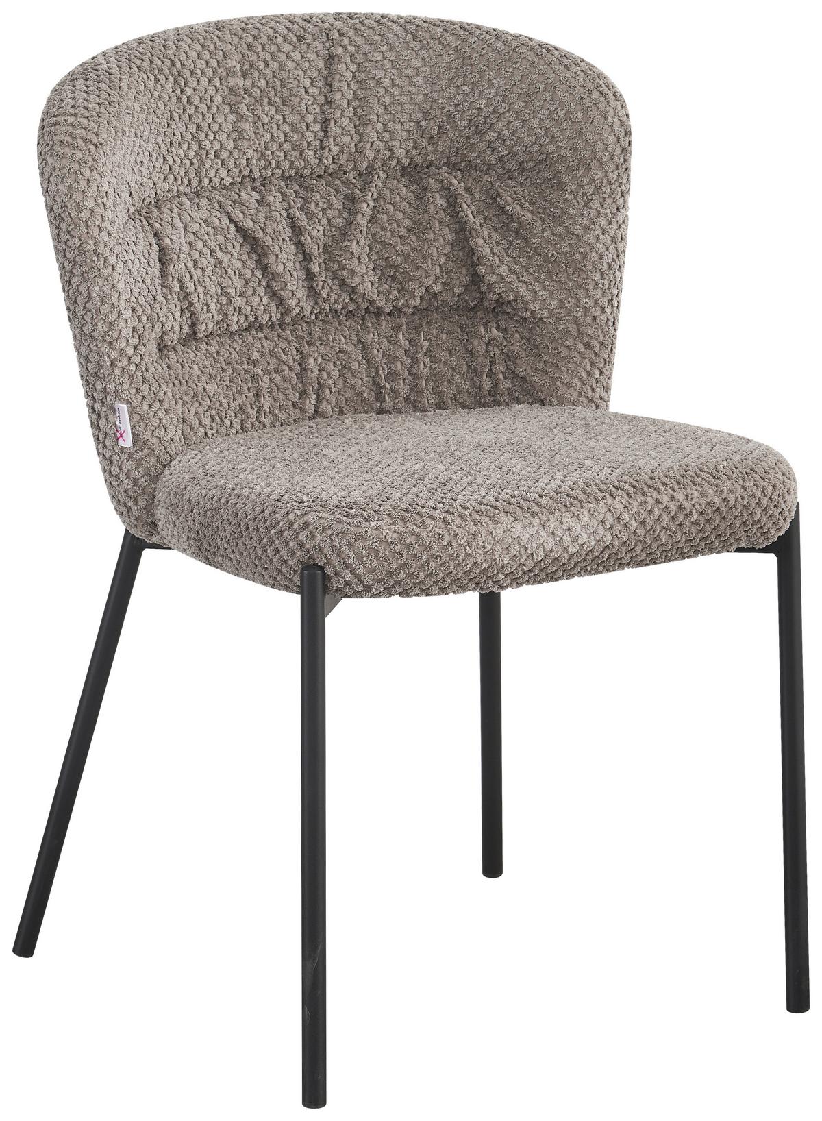 ŽIDLE EMILY - šedá/černá, Lifestyle, kov/dřevo (55/79/59cm) - Mömax