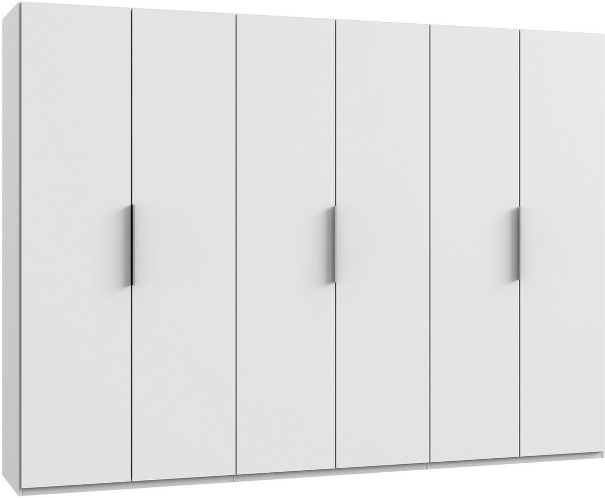 Kleiderschrank sechstürig in Weiß