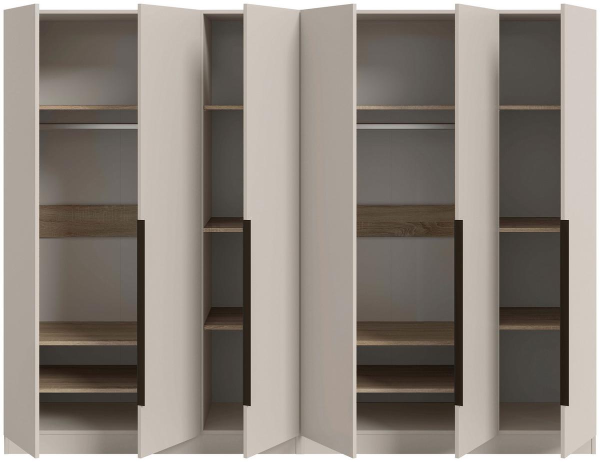 DREHTÜRENSCHRANK Kopenhagen Kaschmir B: 240cm - Kaschmir, MODERN, Holzwerkstoff (240/181/52cm) - Livetastic