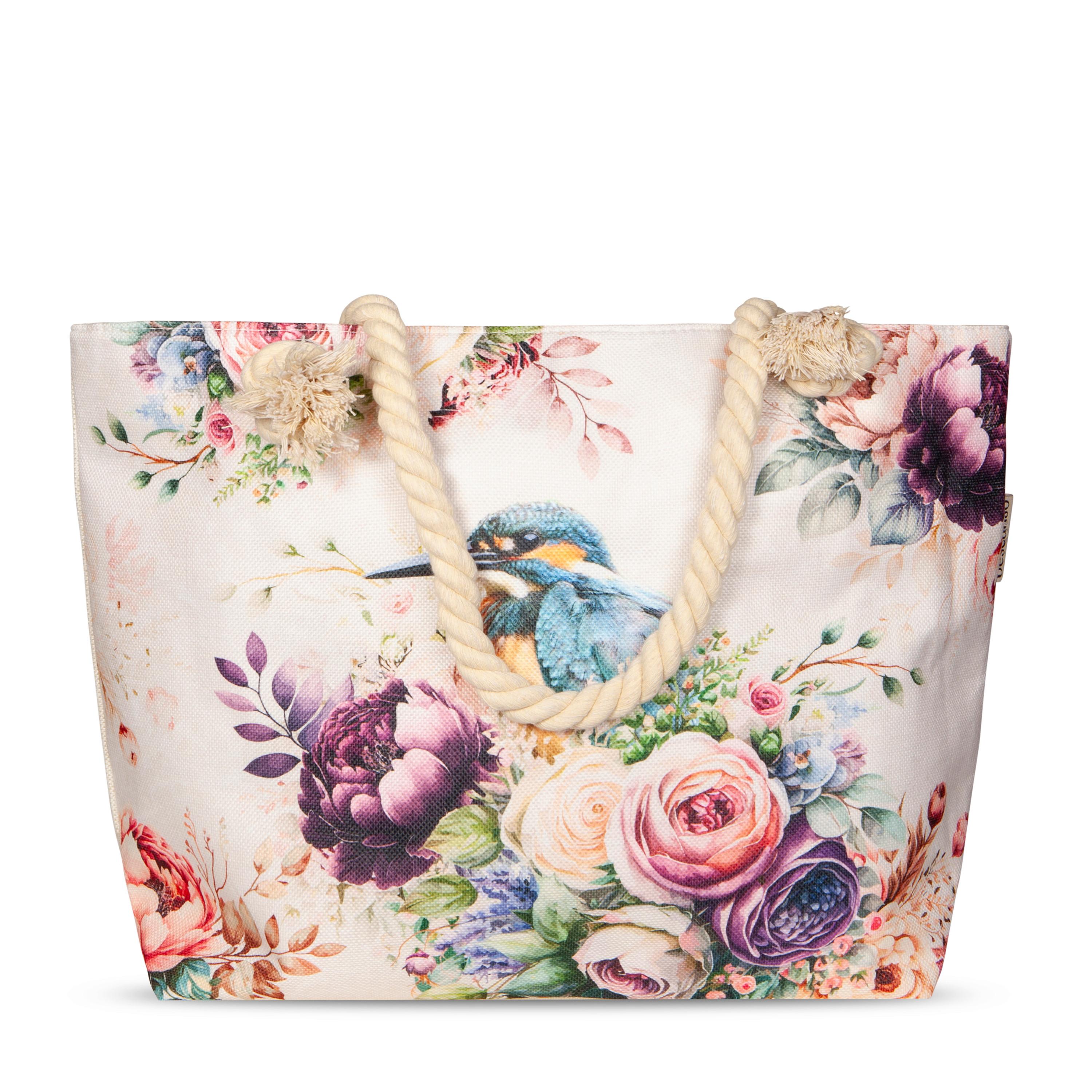 Strandtasche Verde Multicolor 43x60 cm - Multicolor, Trend, Textil (43/60cm)