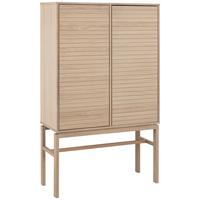 Highboard Linley Eichefarben B: 90,8 cm - Eichefarben/Weiß, Design, Holz/Holzwerkstoff (90,8/150/40cm) - Livetastic