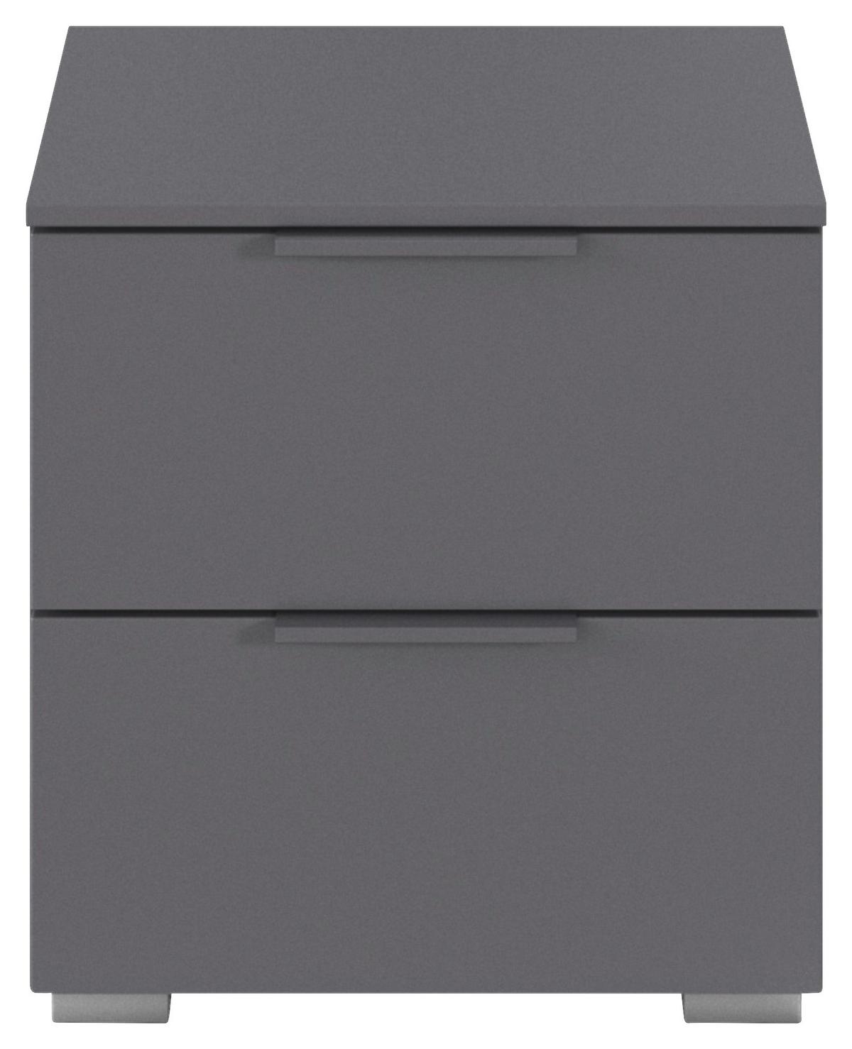 Nachtkästchen Alabama, Grau B: 40 Cm - Alufarben/Grau, MODERN, Holzwerkstoff (40/42/42cm) - Rauch Möbel