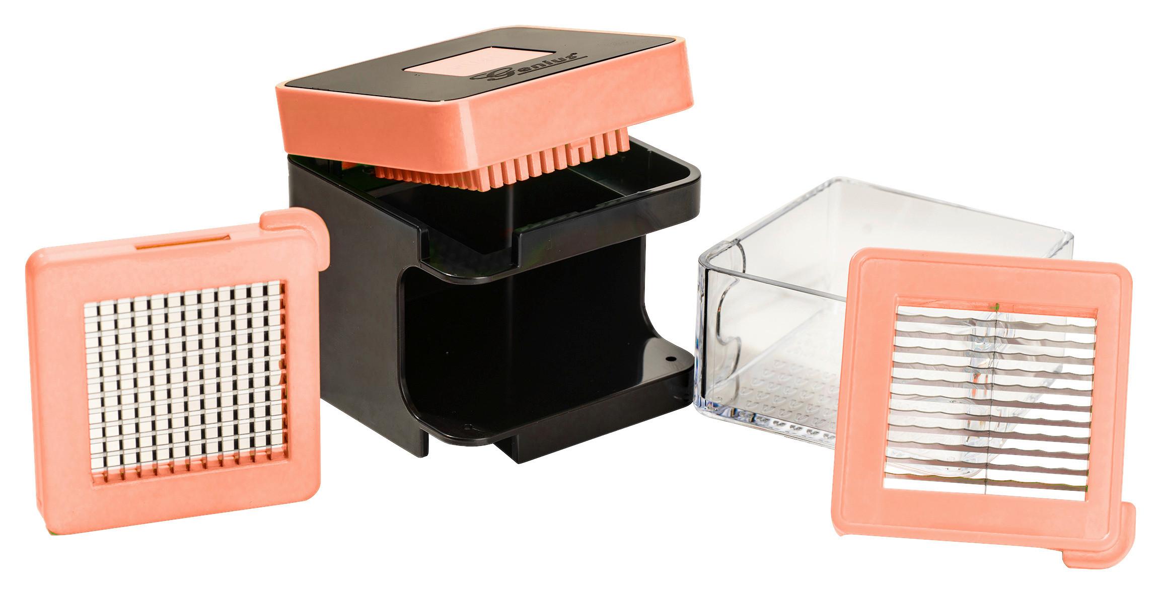 Küchenhelfer-Set Nicer Dicer Spicy Orange 5 -teilig. - Schwarz/Orange, Basics, Kunststoff/Metall - Genius