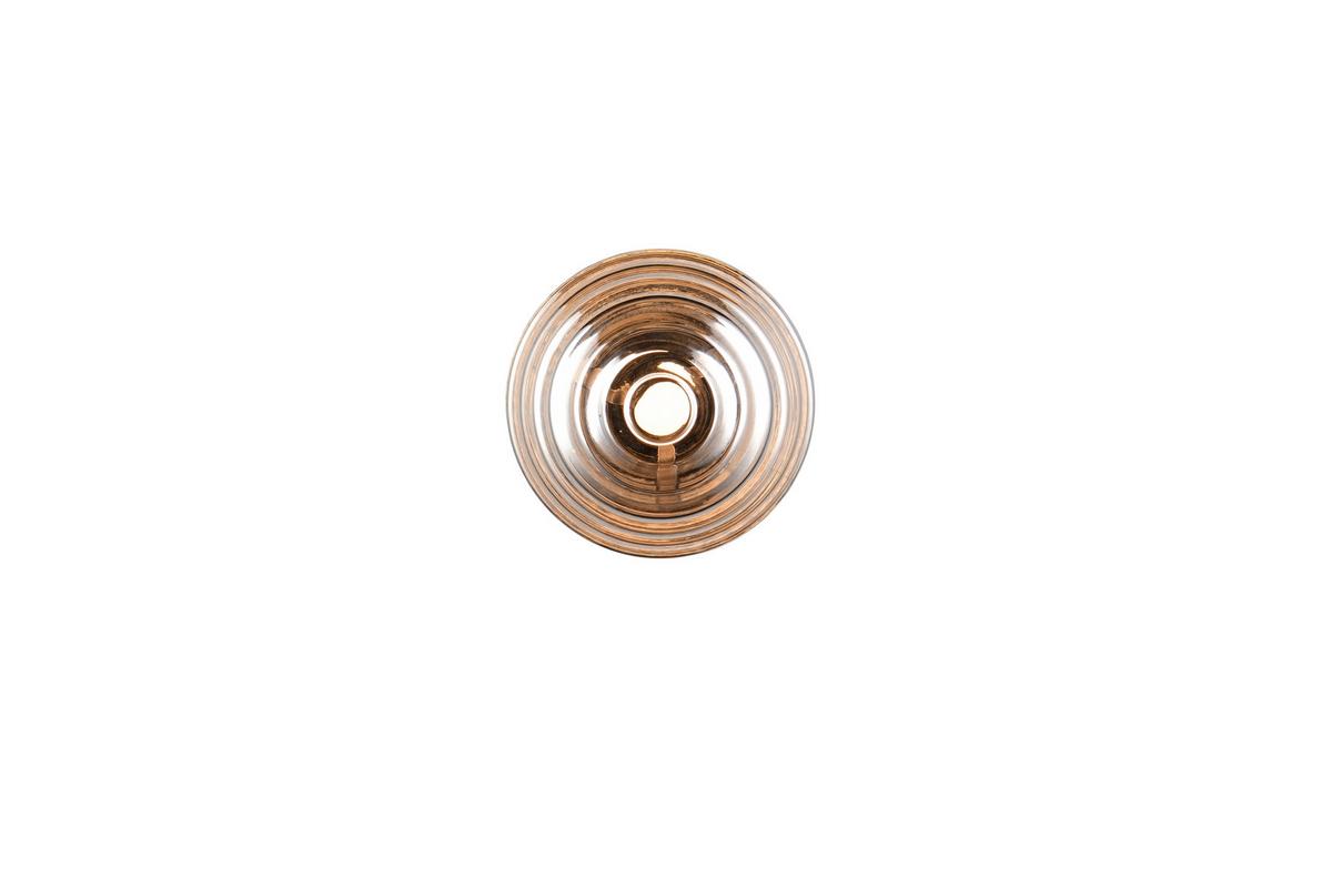 LED-Wandleuchte Earl Grau Schwarz D: 15,5 cm - Schwarz/Grau, LIFESTYLE, Glas/Metall (15,5/15cm)