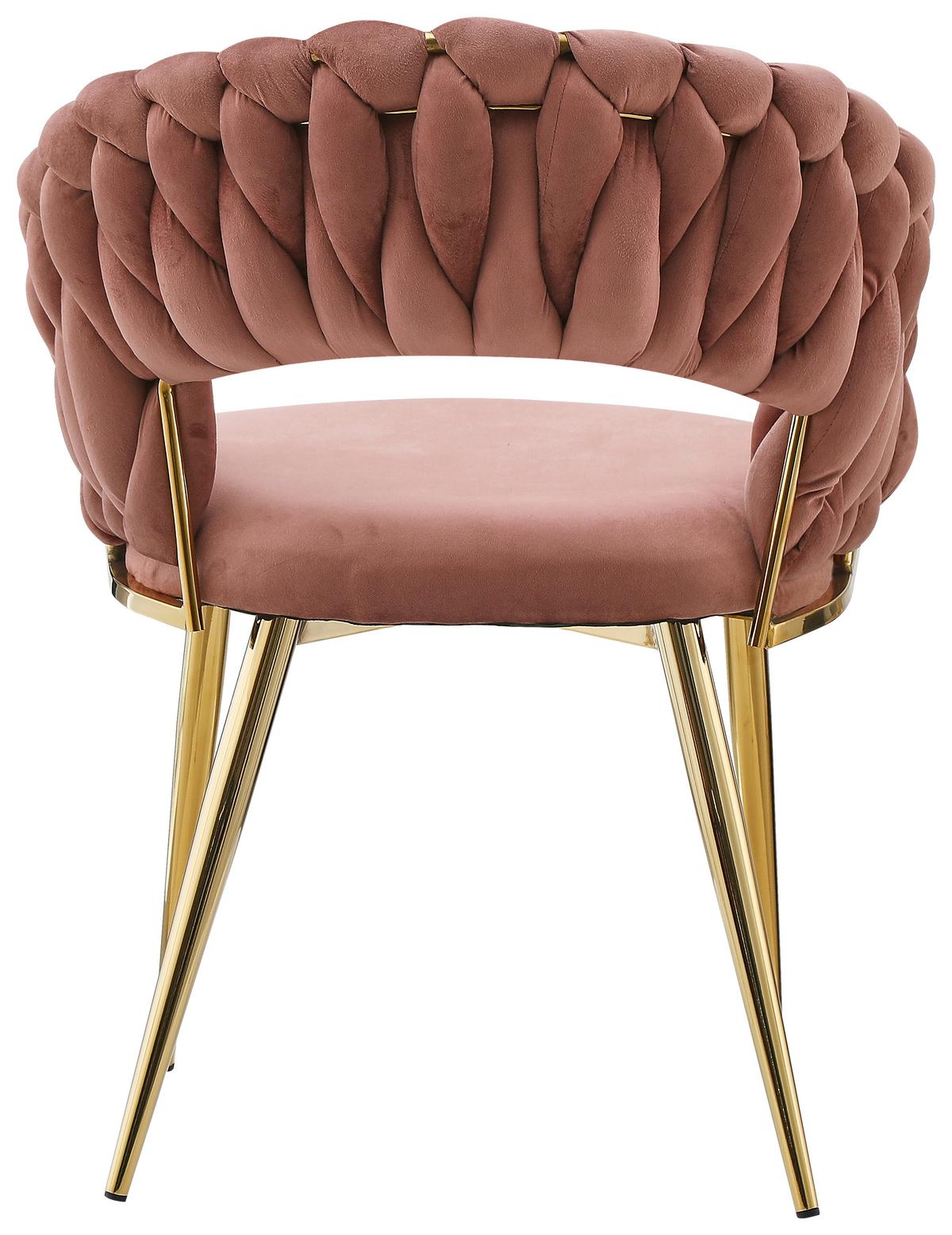 SADA ŽIDLÍ S PODRUČKAMI FINESSE 125 - růžová/barvy zlata, Design, kov/plast (61/82/60cm) - Kayoom