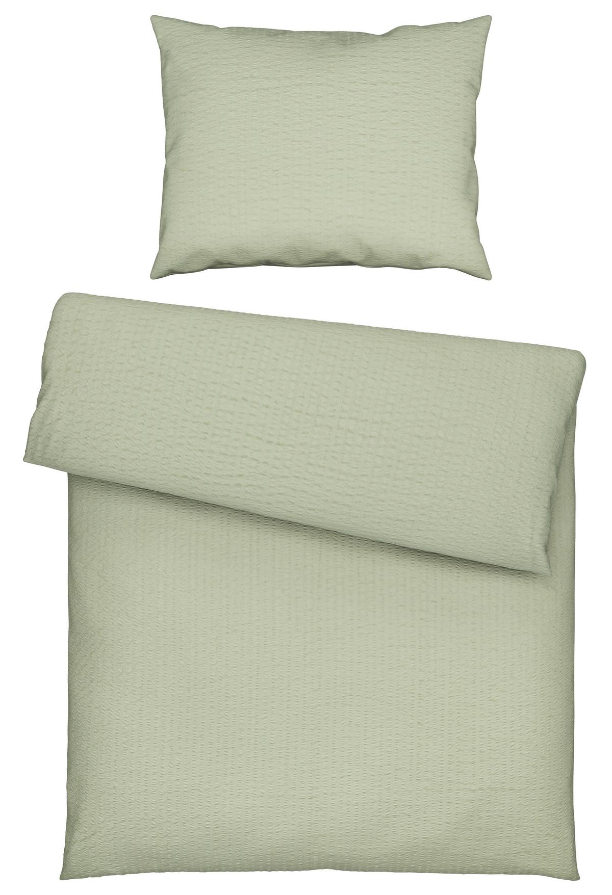 Povlečení Gisela, 70/90 140/200cm - světle zelená, textil (140/200cm) - Modern Living