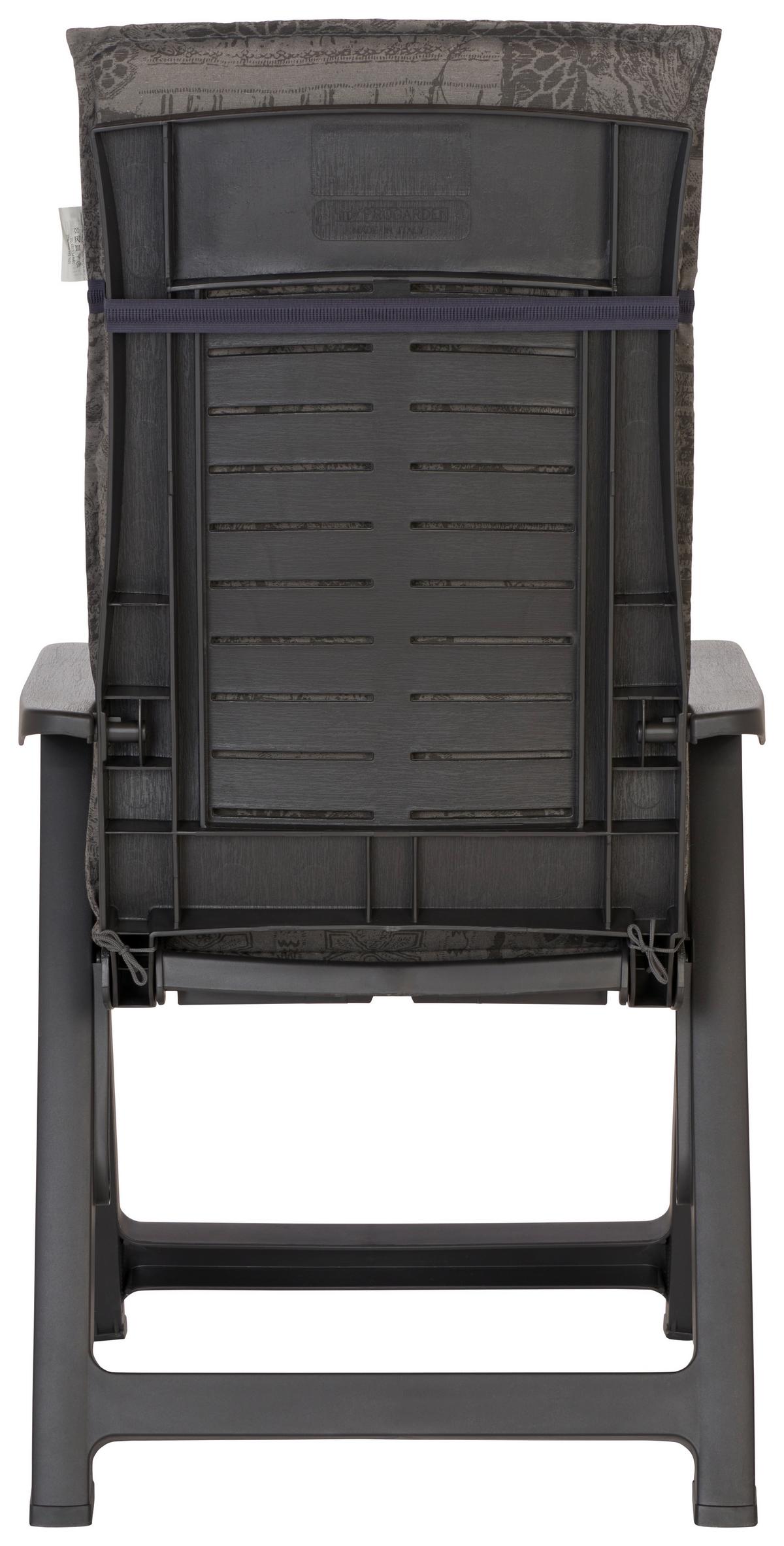 Hochlehnerauflage Genf 120x48 cm Grau - Grau, Basics, Textil (120/48/5cm) - Beo